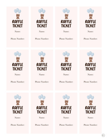 printable diaper raffle guide ticket