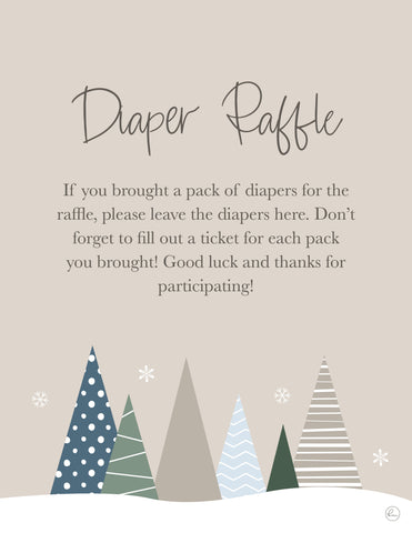 printable diaper raffle guide sign