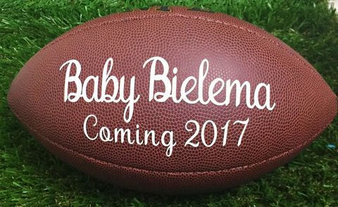 Pregnancy Announcement Football