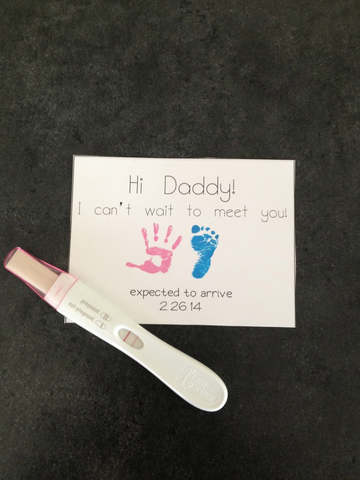 Hand-made Pregnancy Announcement Card