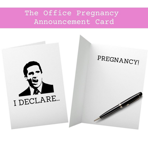 The Office Pregnancy Announcement Card