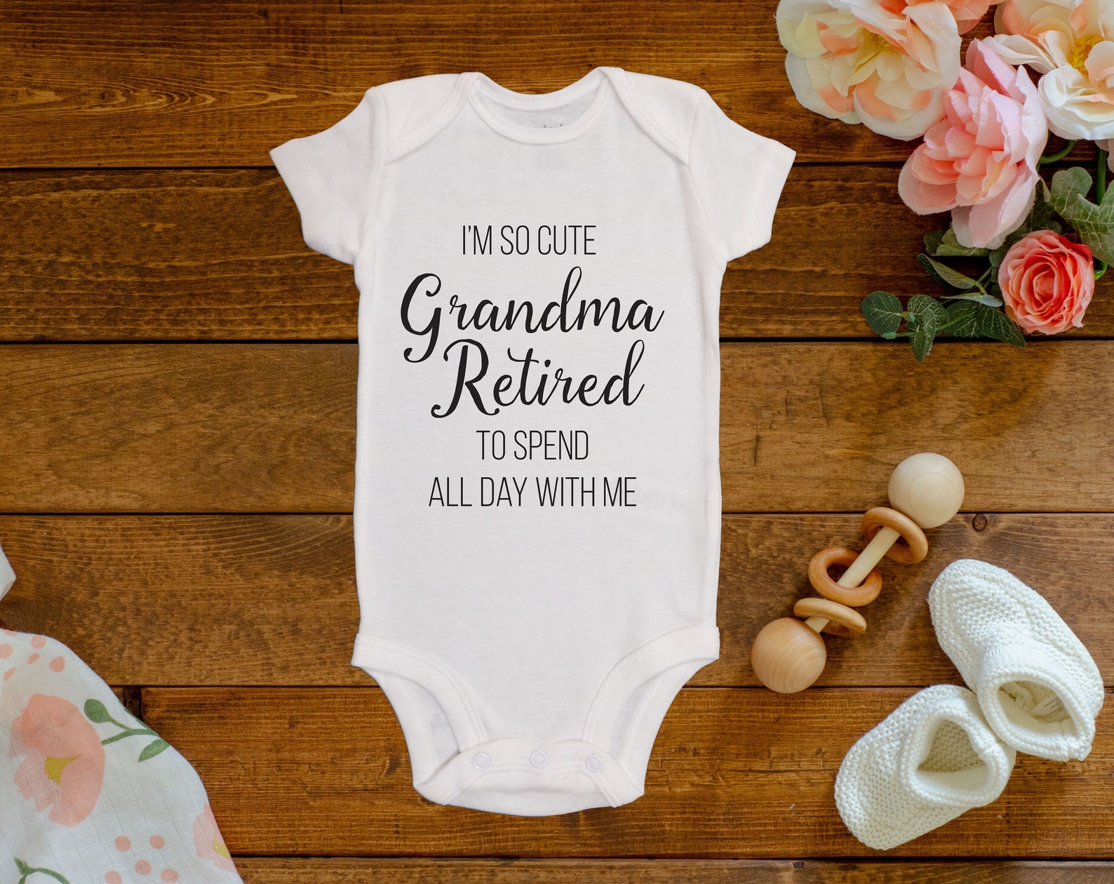 Download I M So Cute Grandma Retired Onesie C Bodysuit Kate Meri