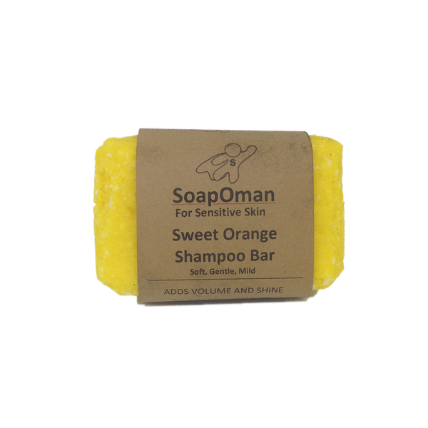 SoapOman - Sweet Orange Solid All Natural Shampoo Bar