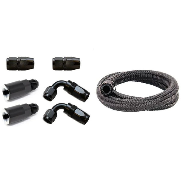 Torque Solution Braided Fuel Line & Fitting Kit For Top Feed Fuel