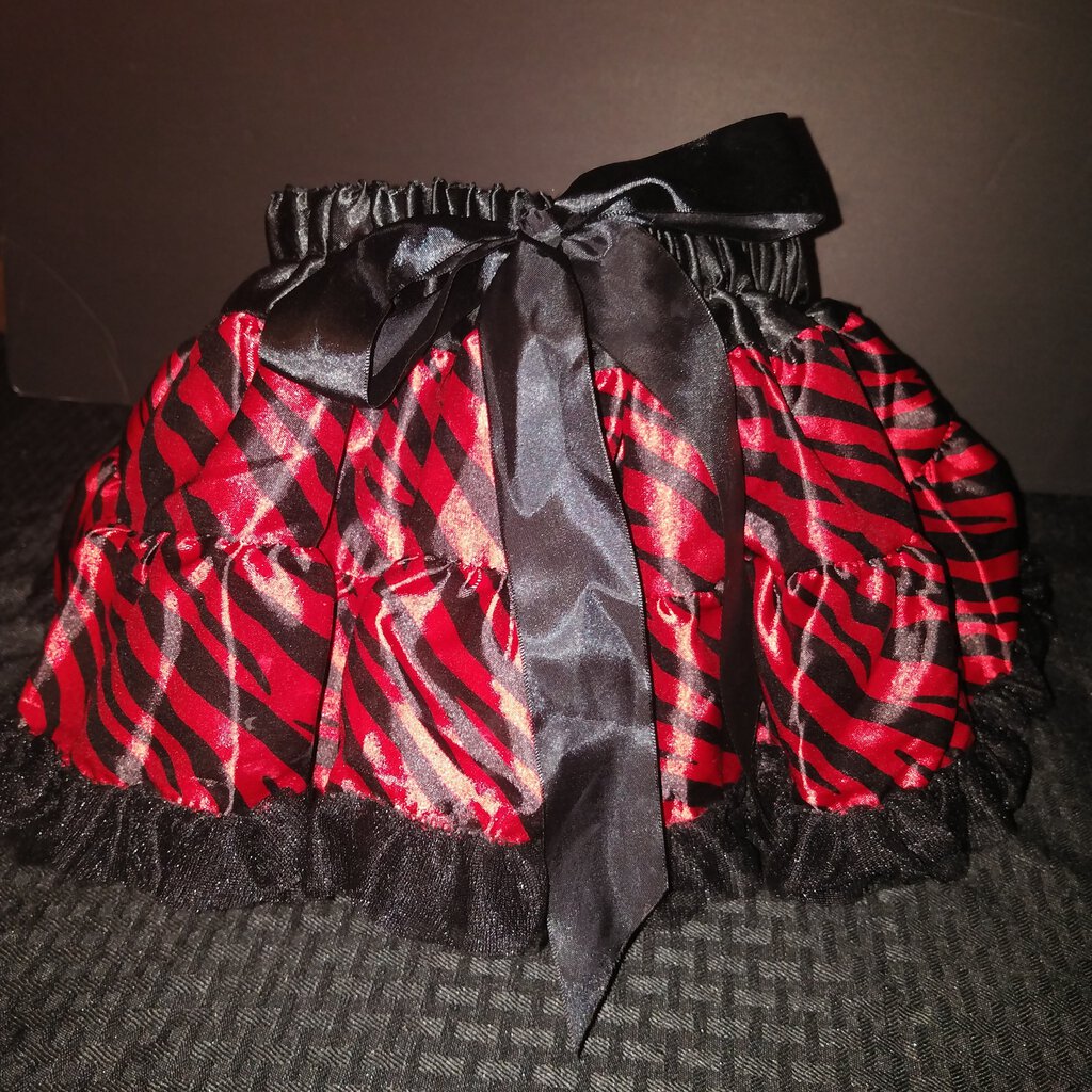 red zebra skirt