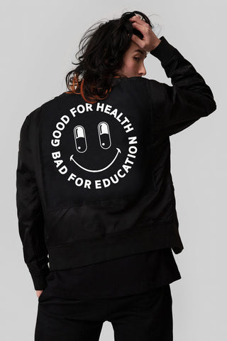 Rave To The Grave MA1 Patch Jacket – LONG CLOTHING