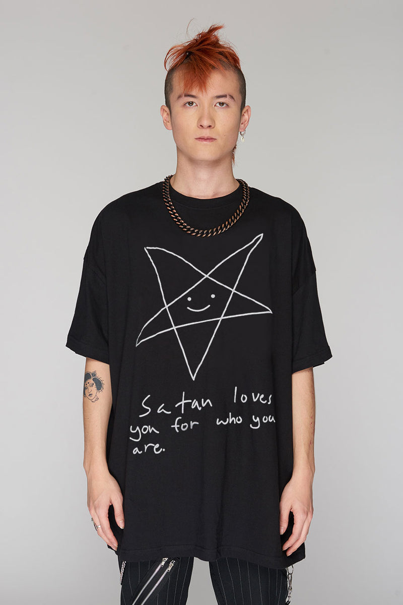 Satan Loves You Oversize TShirt – LONG CLOTHING