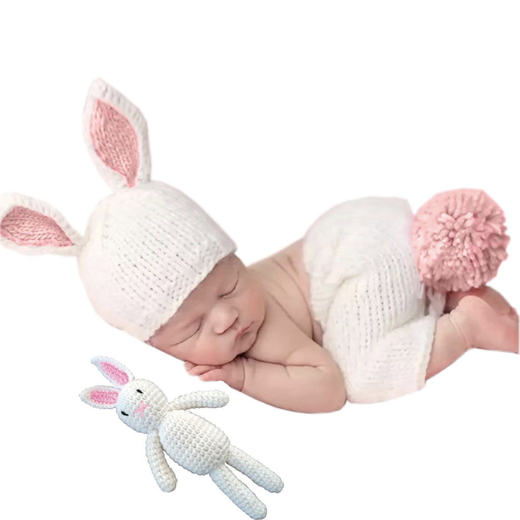 Newborn Photography Props Gift Bunny Outfits Baby Photoshoot Props Gir –  