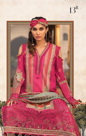 Maria B Lawn 2022 Summer Dresses Collection UK, USA, Online Sale 13B