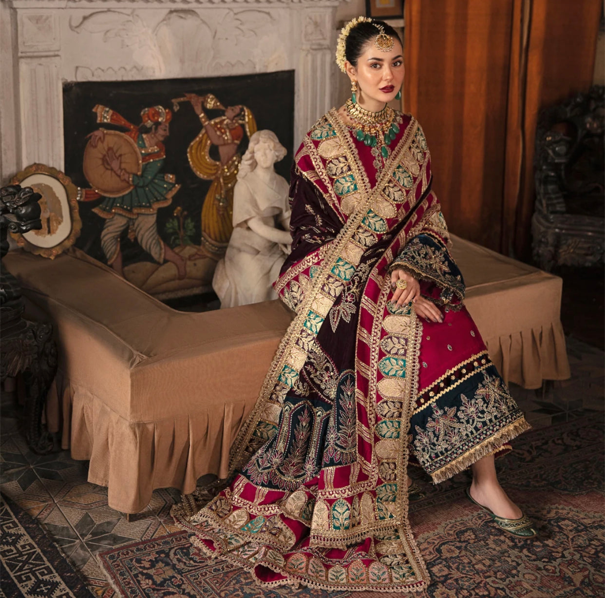Afrozeh velvet top Pakistani designer dresses 2021 /22