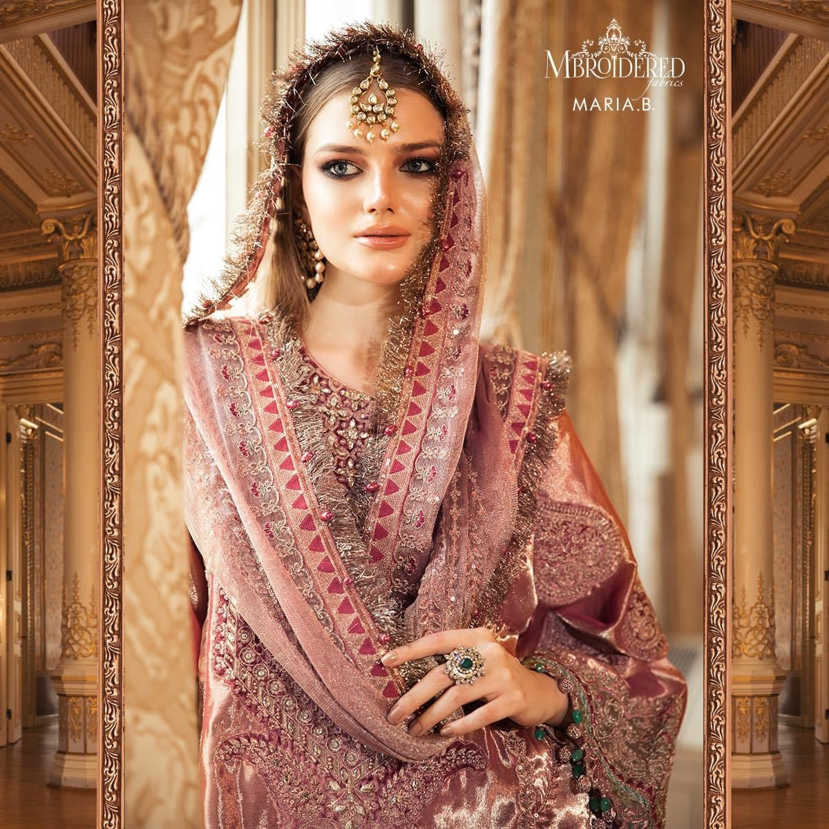 Buy Maria. B. Mbroidered Wedding Edition’20 with discount price Sale at Lebaasonline Online UK, perfect for Indian Pakistani wedding and party wear in the UK and USA