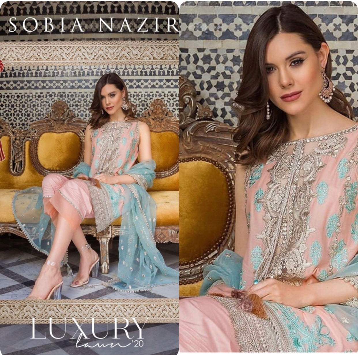 Sobia Nazir luxury Lawn 2020 Pakistani suits USA online