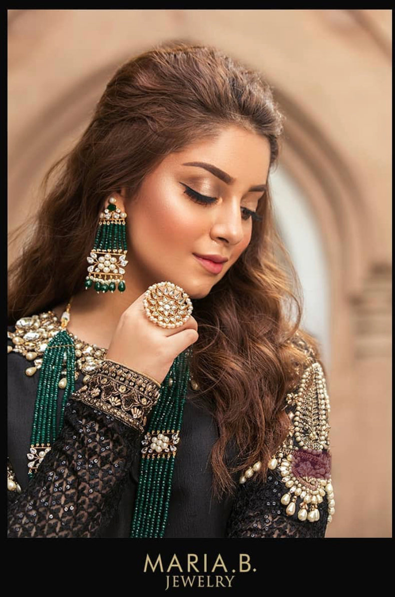 Maria B jewellery at lebaasonline UK and USA high fashion Indian and Pakistani Bridal jewellery for Asian brides