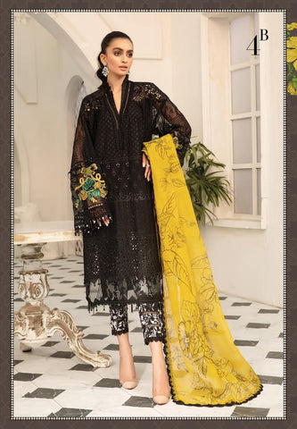 Maria B Lawn 2022 Summer Dresses Collection UK, USA, Online Sale 4B
