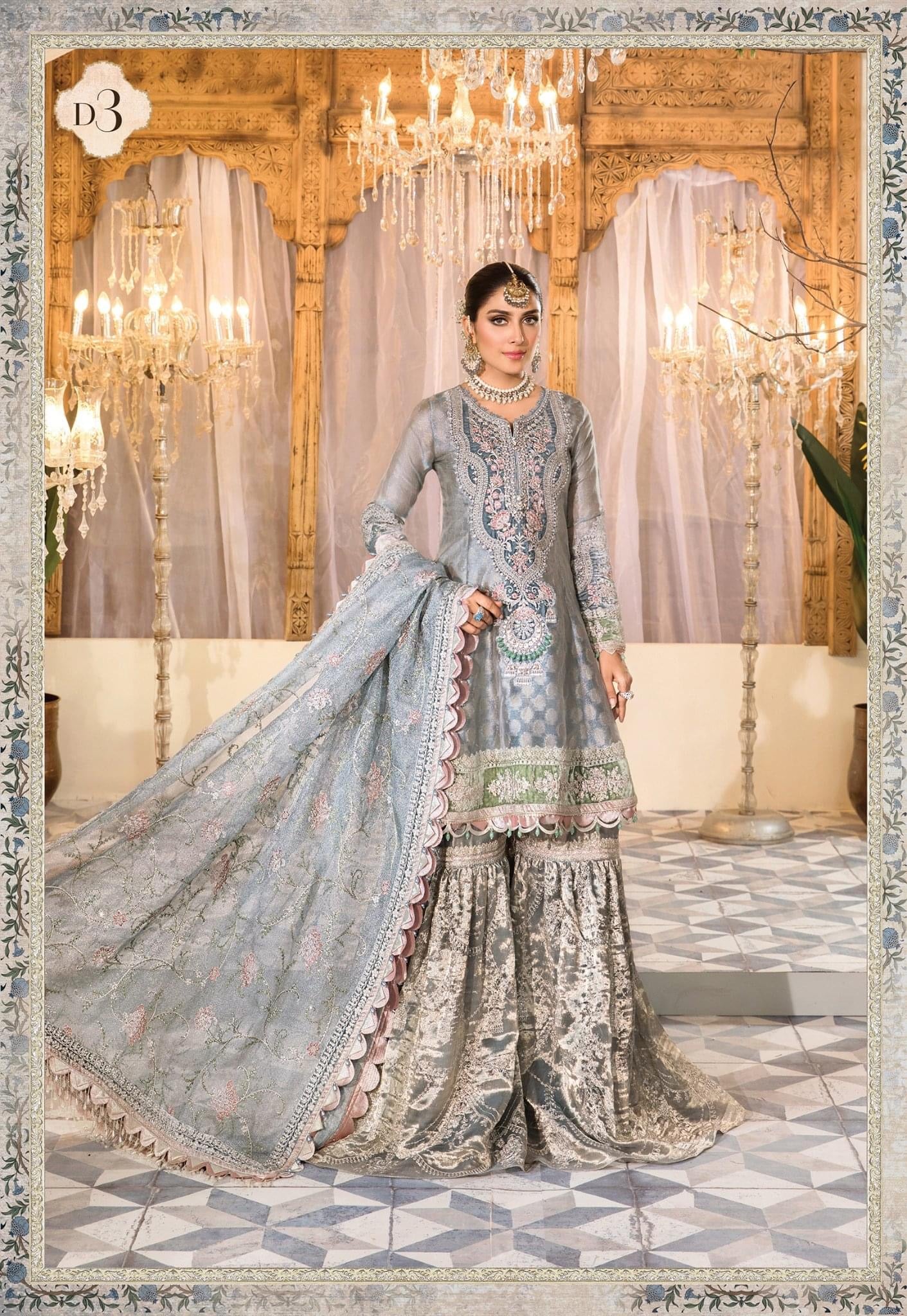 Maria B Eid Mbroidered Pakistani Designer Wedding Collection 2022 Sale