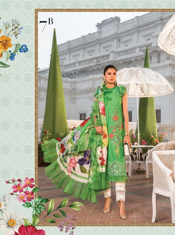 Maria B Lawn 2022 Summer Dresses Collection UK, USA, Online Sale 7B