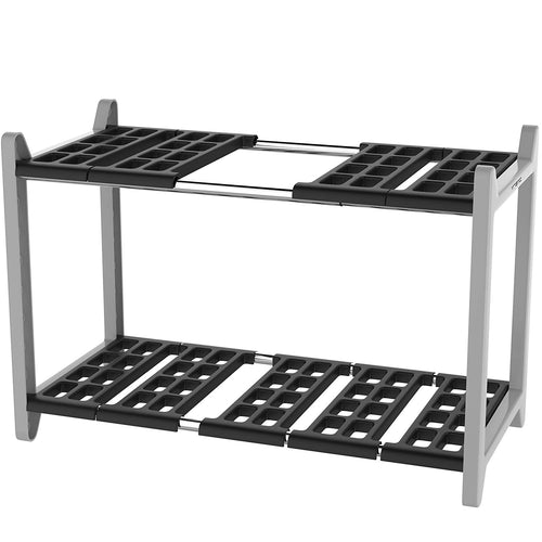 Under Sink 2 Tier Expandable Shelf Organizer Rack – slyinspireme