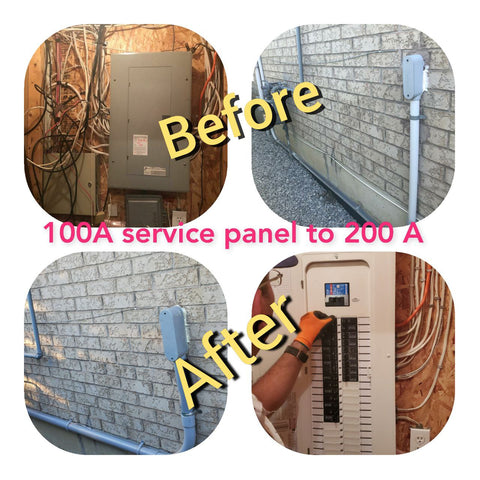 100A to 200A panel upgrade