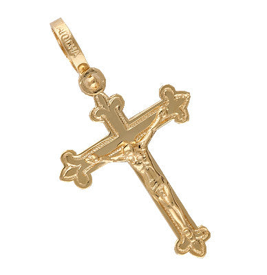 Spanish Galleon Shipwreck Re-creation 14K Gold Cross - Small | Mel ...