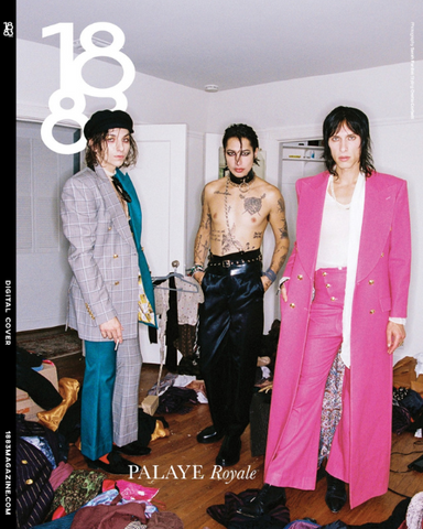 Rock band, Palaye Royale, wearing Vex Ring Collar and Polly Jacket on their 1883 Magazine cover story.