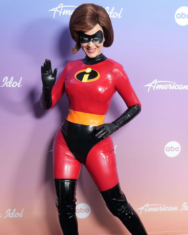 Katy Perry wears full custom Vex Elastigirl costume on American Idol.