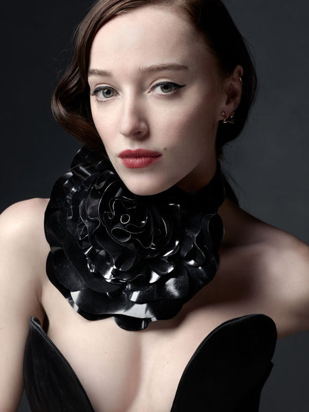 black latex flower