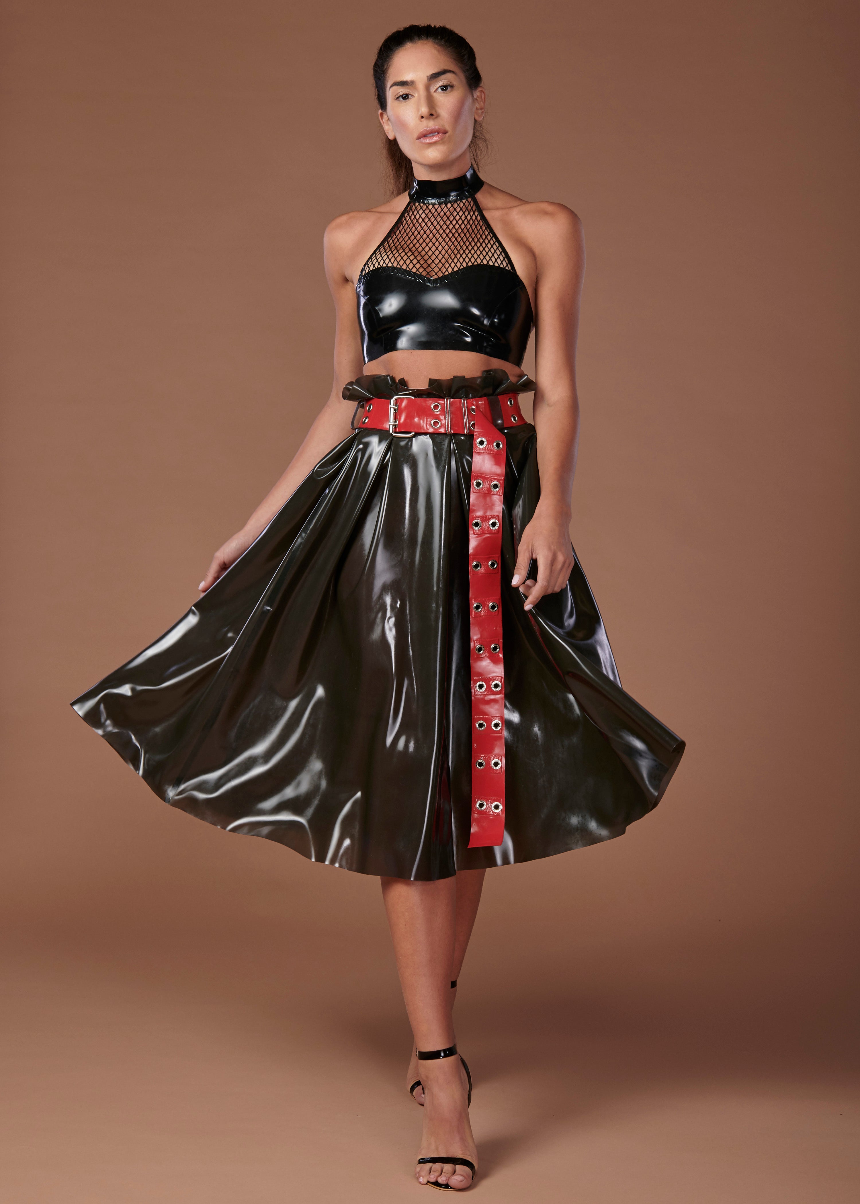 Latex Rubber Pencil Skirt By Vex Clothing Inverse Derriere Skirt Vex Inc Latex Clothing 