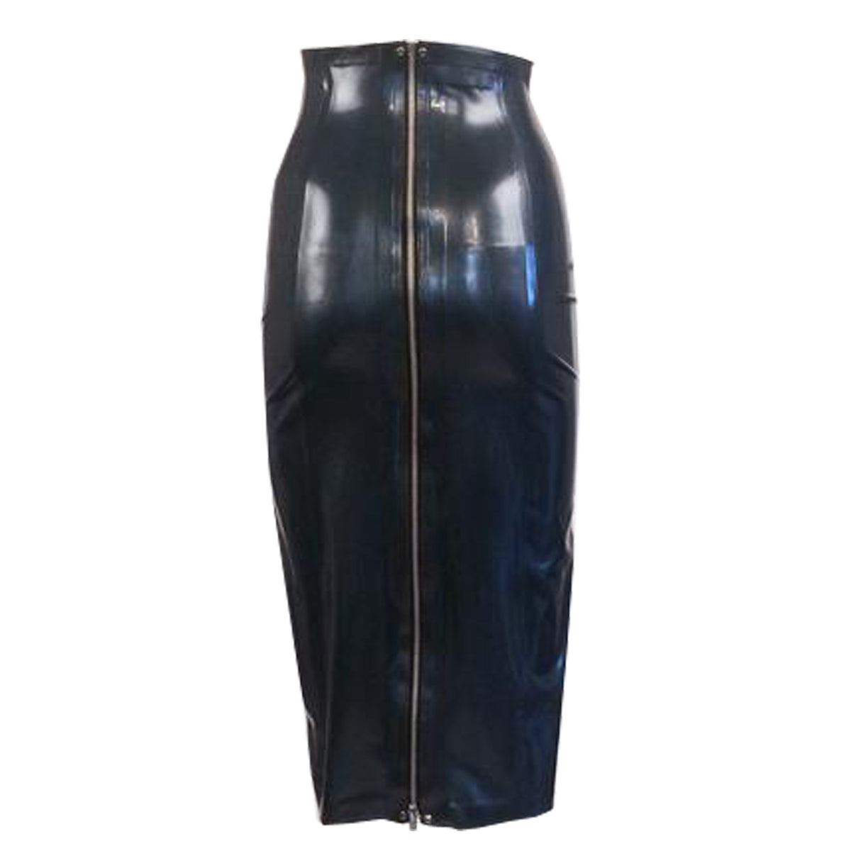 Latex Rubber Pencil skirt // Zip Back Pencil Skirt - Vex Inc. | Latex ...