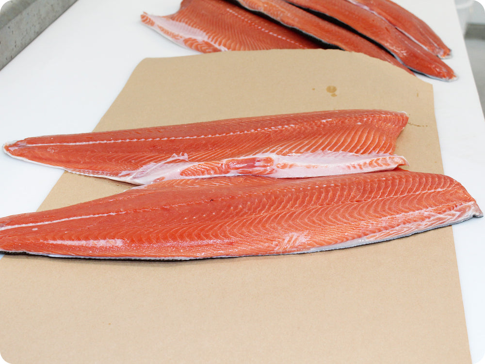 Wild King Salmon Fillet (previously frozen) by the pound – Honolulu Catch