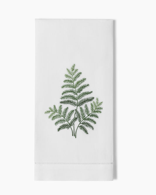 Set of 2 Lily of the Valley White Cotton Hand Towels – The Well