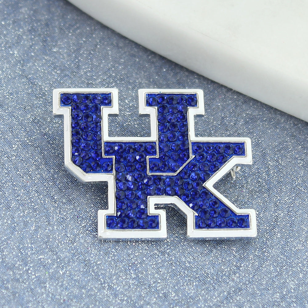 Kentucky Wildcats Resin Logo Hoop Earring - Blue - Two Chicks & Co.  Louisville