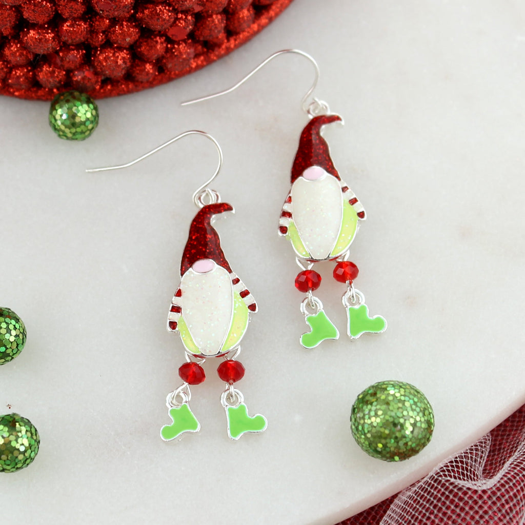 Dangle Leg Santa Christmas Earrings – Seasons Jewelry