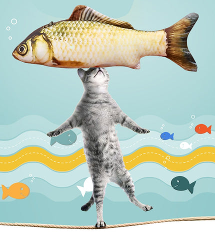 OLBIO Fish Plush Toy with Catnip