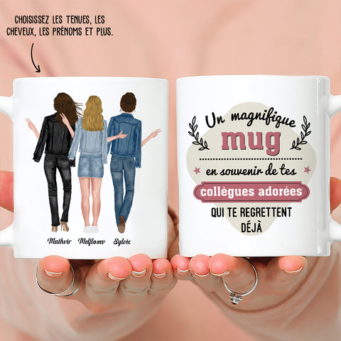 Mug Personnalisé - Pour Mes Collegues - Travailler Ici - TESCADEAUX