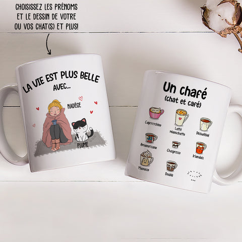 Mug Personnalisé - Le Mug De Super Copine/ Collègue/ Binôme - TESCADEAUX