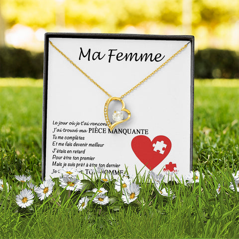 Collier Amour Infini - Je Suis Heureux D'Être Ton Fils Maman - TESCADEAUX