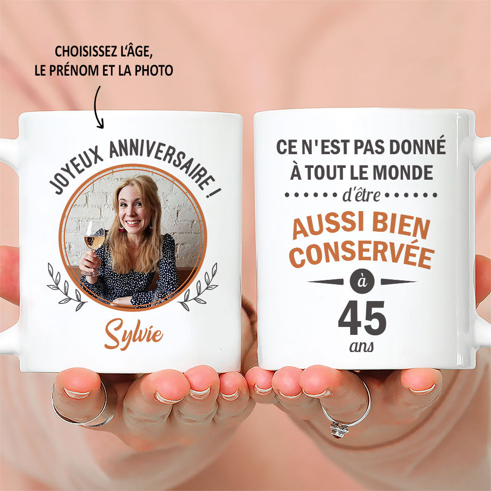 Mug Personnalise Homme Femme Joyeux Anniversaire Tescadeaux