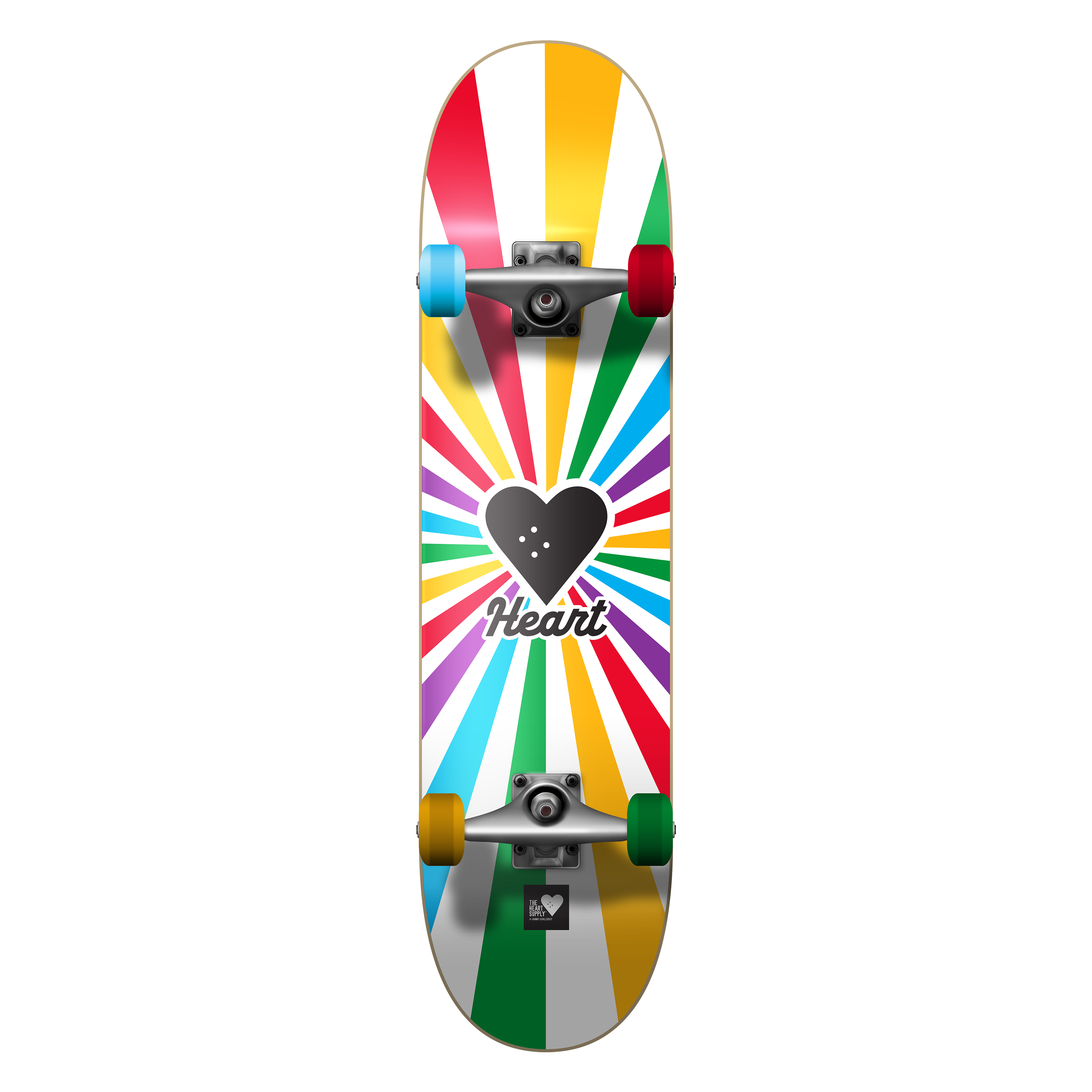 Luske Spytte Sudan Color Rays Complete Skateboard – The Heart Supply