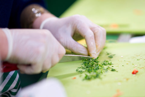 Chopping Chives with Gloves, Top Ten Things You Need in Your Restaurant