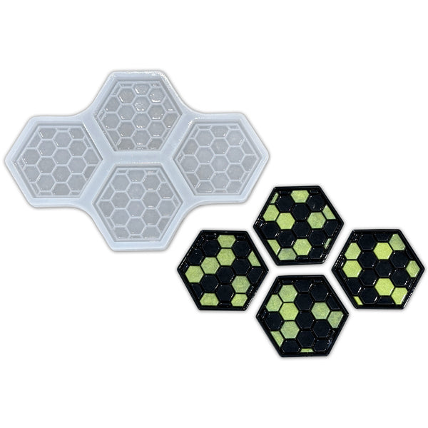 Hexagon Coaster Mold – AaJMolds