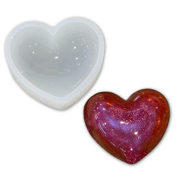 9x9x0.75 Heart Shaped Silicone Mold For Epoxy Resin - Heart Mold – Crafted  Elements