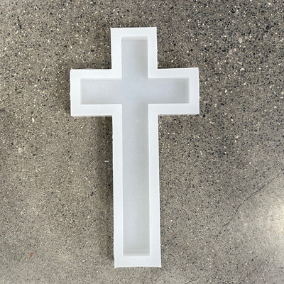 12x6x1" Crucifix Silicone Mold For Epoxy Resin - Medium Cross Mold