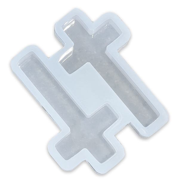 Cross Silicone Resin Molds, 12 Cavity Epoxy Resin Keychain Molds For D�