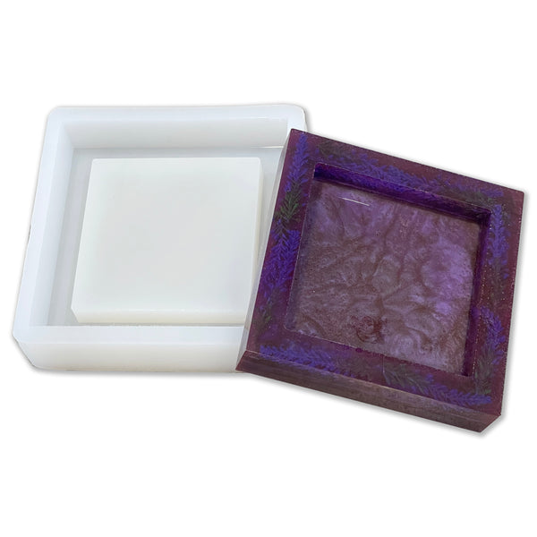 18x18x1.5 Square Silicone Mold For Epoxy Resin – Crafted Elements