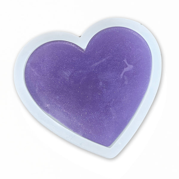 Shiny Puffy Heart Silicone Mold, Clear Puffy Heart Silicone Mold (9  Cavity), Transparent Shiny Mold, UV Resin Mould, Resin Cabochon DIY