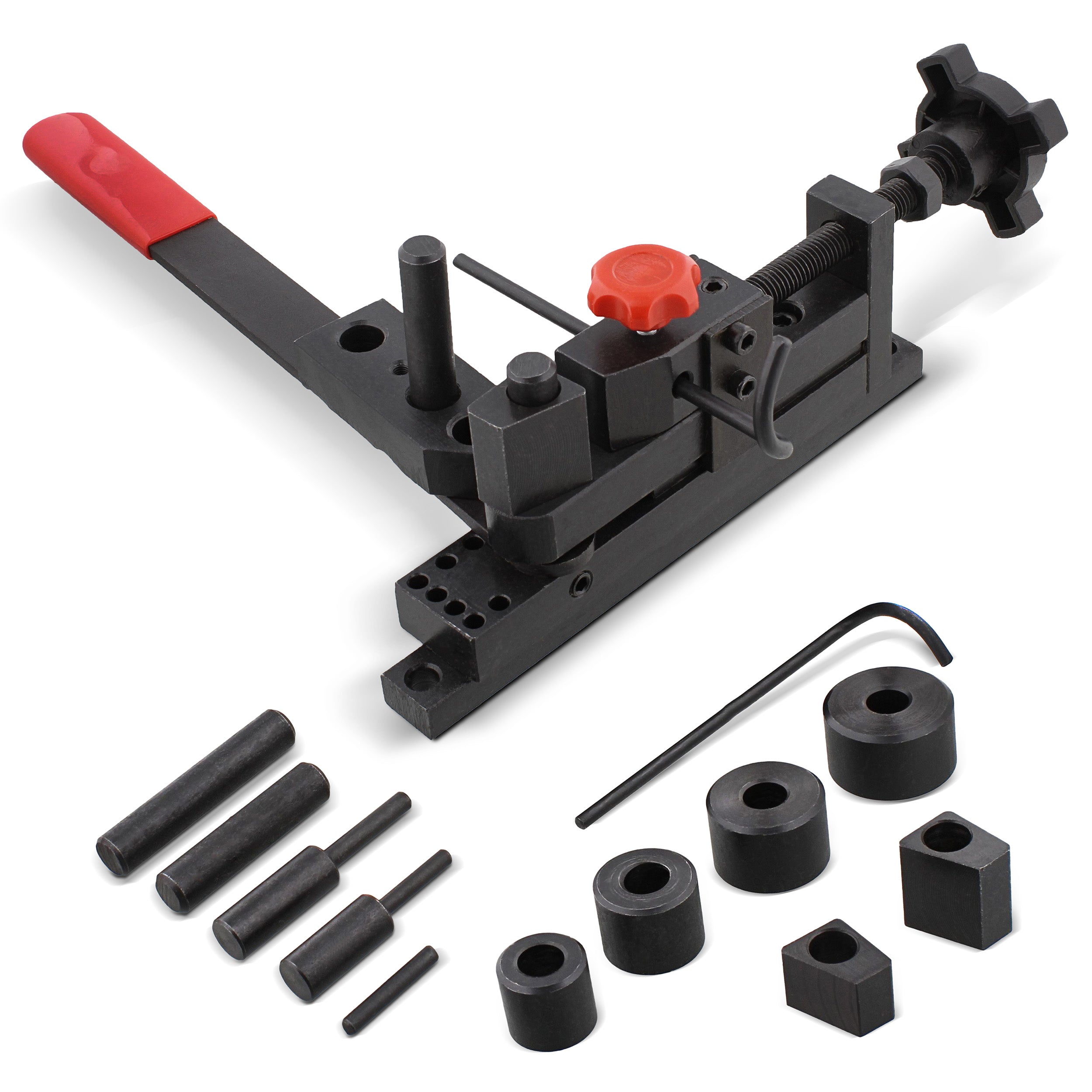 Mini Rod Bender Metal Bending Tool Universal Bending Machine with Dies ABN 802165