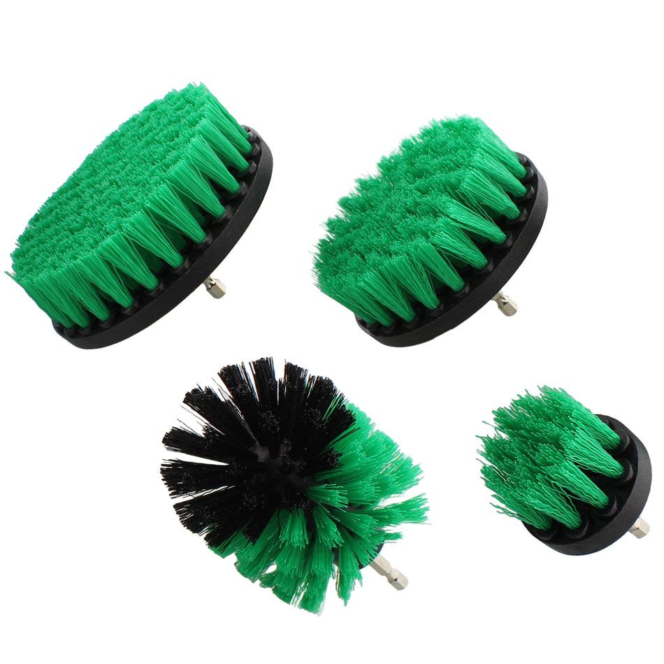 3PCS Electric Drill Brush Kit Cleaning Brush Carpet Glass Car