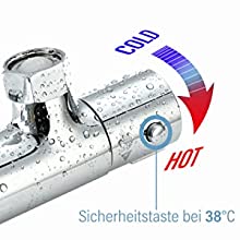 Der Thermostat ist in der Lage, konstant die Temperatur von 38 Grad zu liefern. Mithilfe der Sicherheitstaste ist es möglich, die Temperatur höher zu regulieren. Die Temperatur kann zwischen 20 und 50 Grad eingestellt werden.