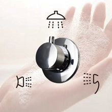 Das Duschpaneel verfügt über die Möglichkeit, zwischen einer Regendusche, Handbrause-Dusche und Massagedusche zu wählen, sodass jeder seine optimale Dusche bekommt. Mithilfe eines Funktionsschalters können die unterschiedlichen Modi gesteuert werden.