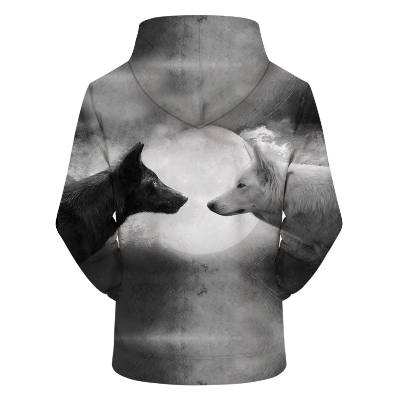 hoodies with wolf designs